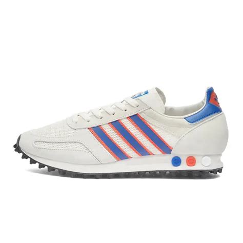 adidas la trainer white blue red|Adidas la trainer blue weave.